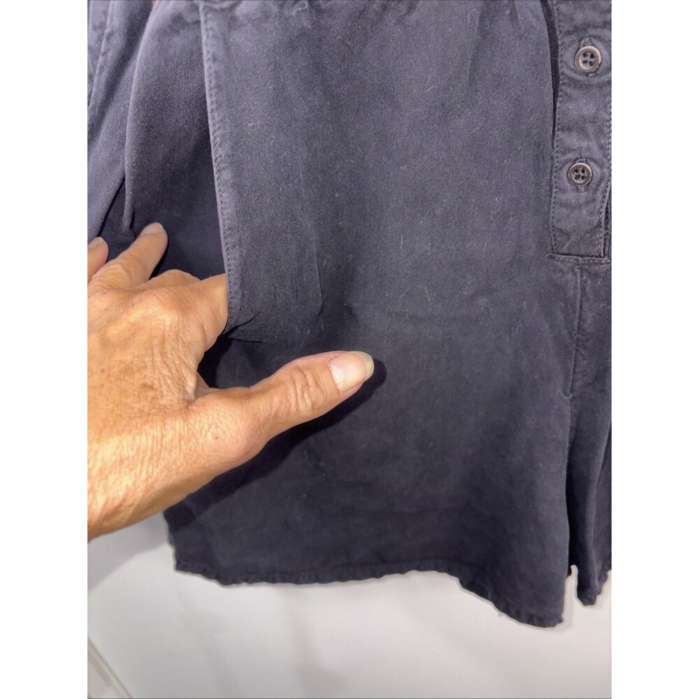 RVCA Hitched Romper Viscose Small Black Softest Romper, buttons up, pockets - Picture 4 of 10